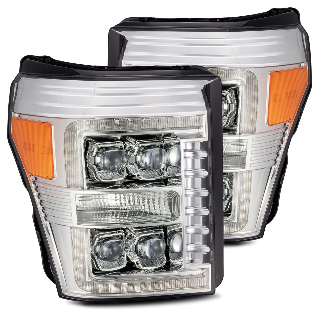 AlphaRex NOVA-Series LED Projector Headlights for Ford Super Duty - Chrome