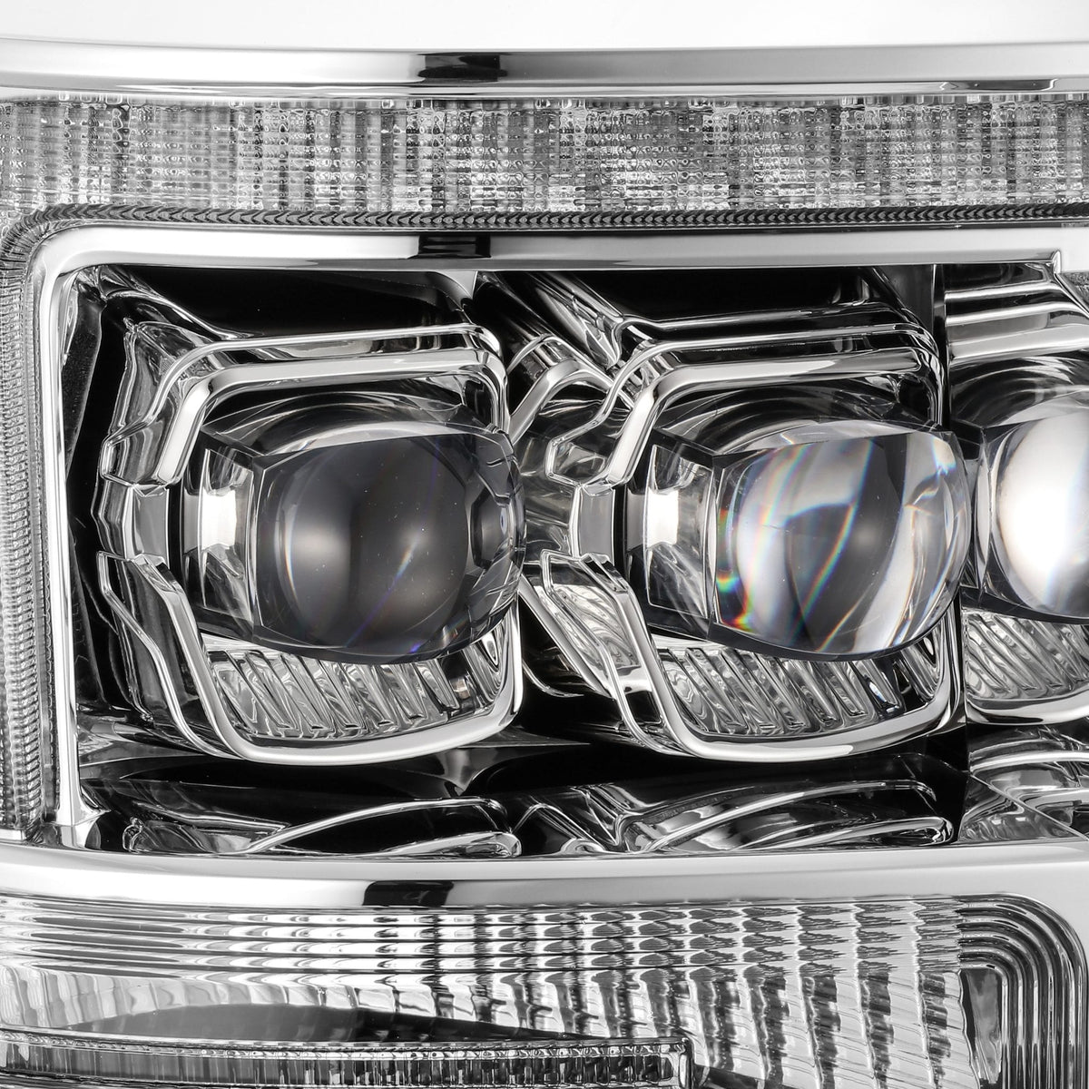 AlphaRex NOVA-Series LED Projector Headlights for Ford Super Duty - Chrome