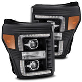 AlphaRex PRO-Series Halogen Projector Headlights for Ford Super Duty - Black