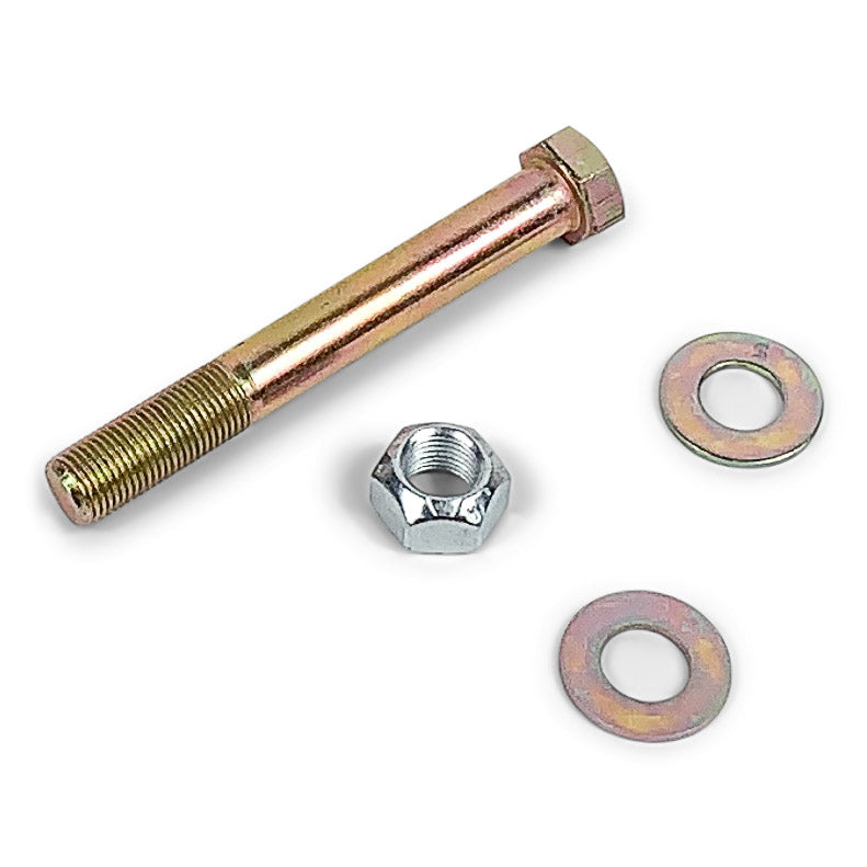 Steel bolt with hex nut and two washers for off-road vehicle accessories