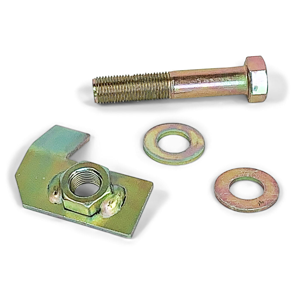 Zinc-plated bolt, washers, and nut bracket hardware kit for off-road vehicle accessories