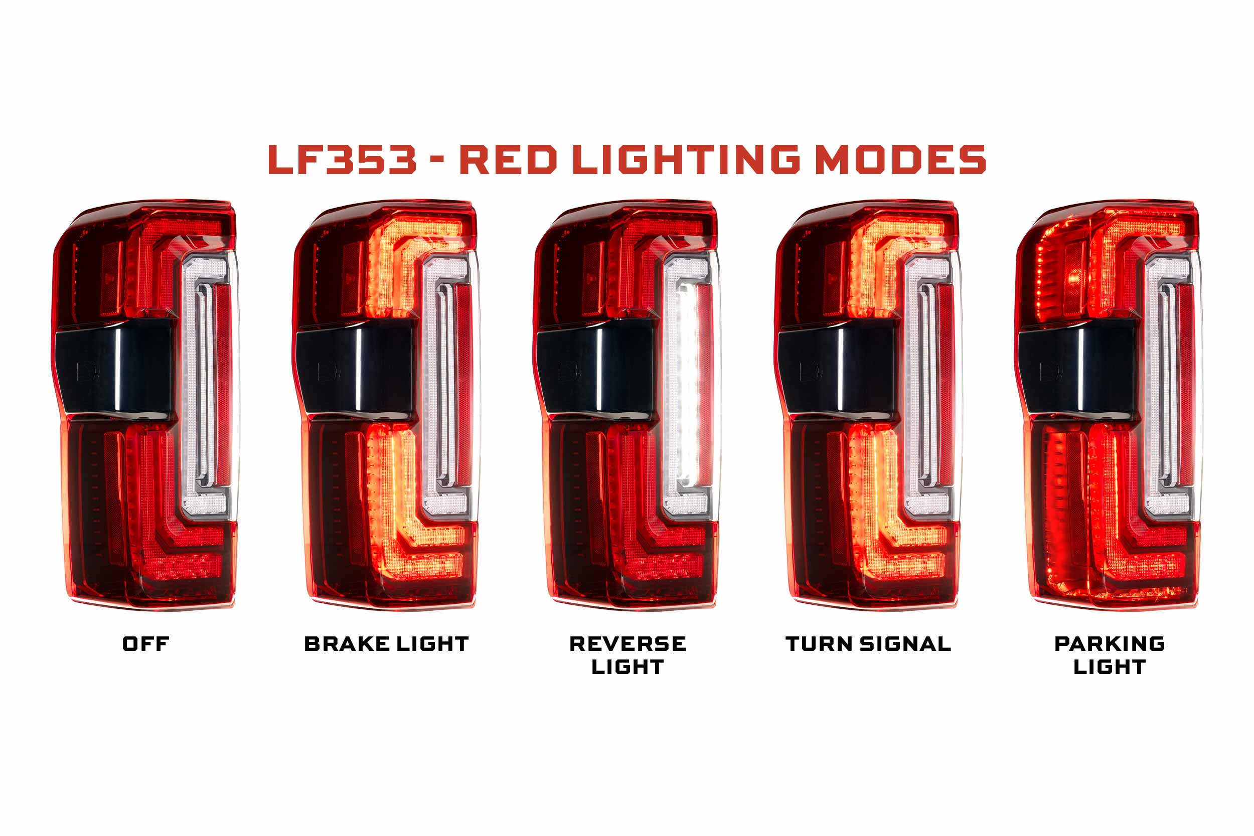Morimoto Super Duty XB LED Tail Lights (Red) (23-27)