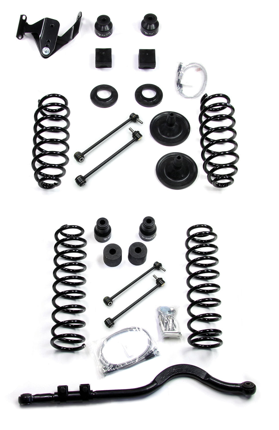 TeraFlex 4 inch coil spring lift kit with track bar for Jeep Wrangler JK Unlimited