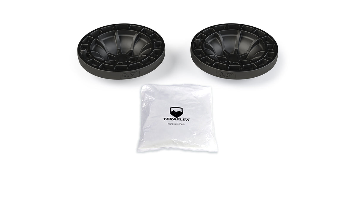 TeraFlex JL: 0.5" Coil Spring Spacer Load Level Kit W/ Hardware Pack - Rear