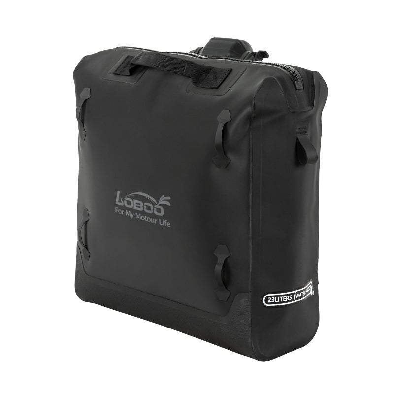 LOBOO Inflatable Motorcycle Side Bag Set – ALPS Series Waterproof Travel Saddle Bags (Available in 23L, 30L, or Mixed 23L+30L Options)