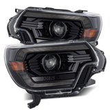 AlphaRex PRO-Series Halogen Projector Headlights for Toyota Tacoma - Alpha-Black