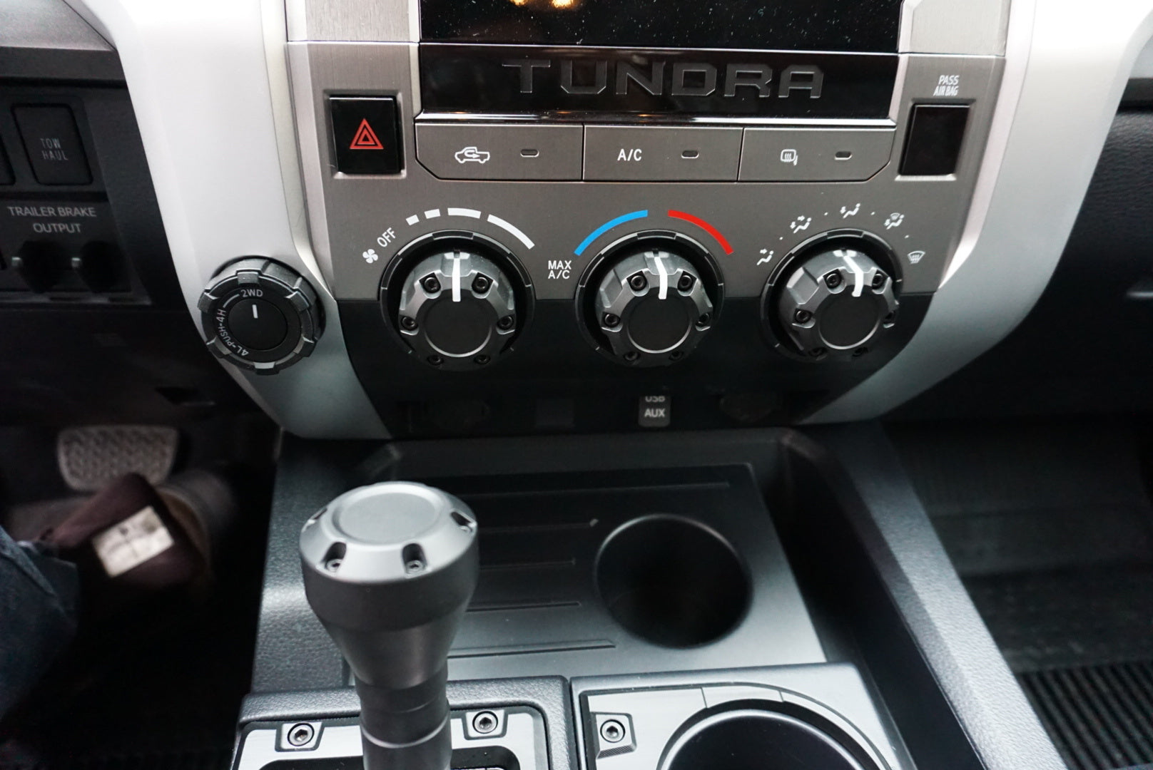 Climate Knob Trim Rings (2014-2021 Tundra) - CEMENT