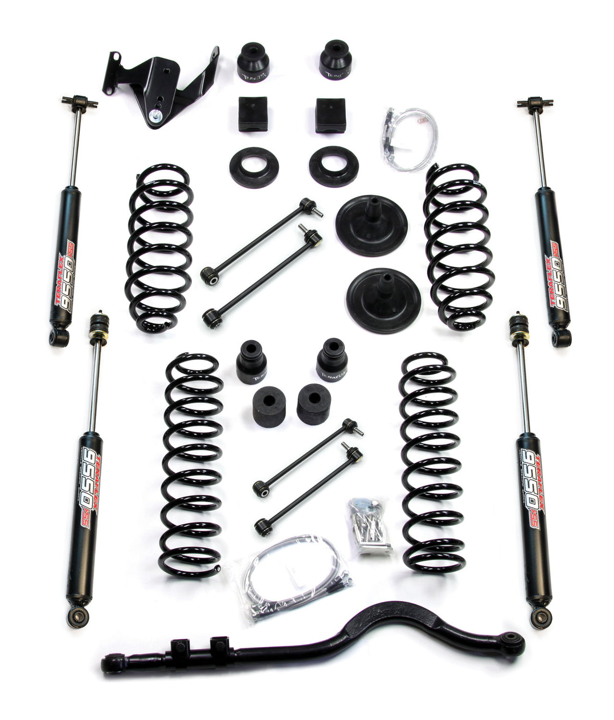 TeraFlex 4 inch coil spring base lift kit with front track bar for Jeep Wrangler JK Unlimited