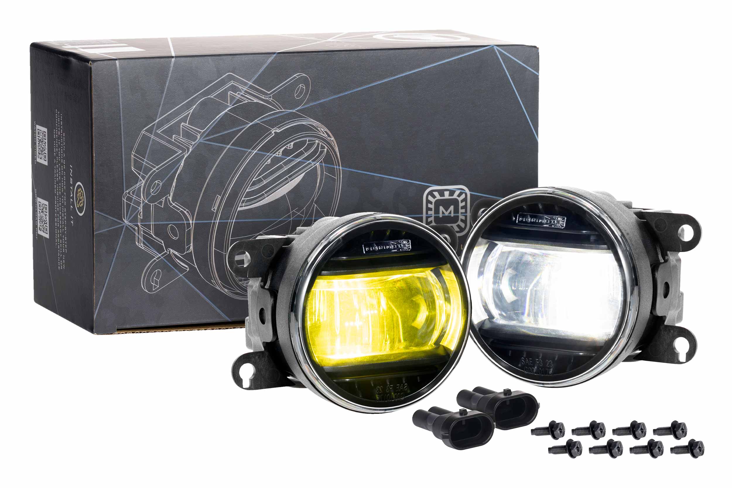 Morimoto Ford (3in Round) XB Evo+ LED Fog Lights