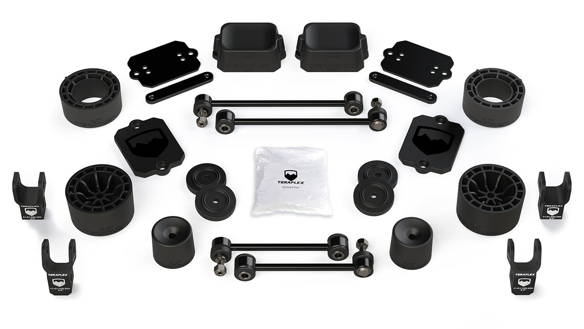 TeraFlex JL2dr Sport/Sahara: 2.5" Performance Spacer Lift Kit & Shock Extensions