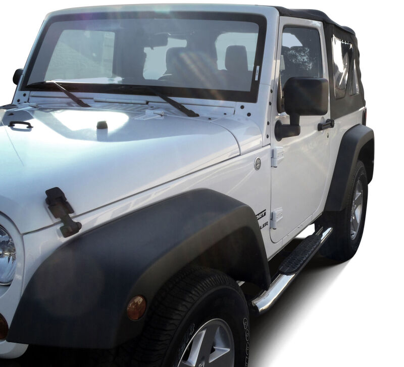 Westin PRO TRAXX 4 Oval Nerf Step Bars, 2-Door, fits Jeep Wrangler
