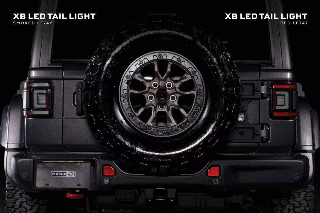 Morimoto Jeep Wrangler JL (2018+) XB LED Low Profile Tail Lights (Smoked or Red)