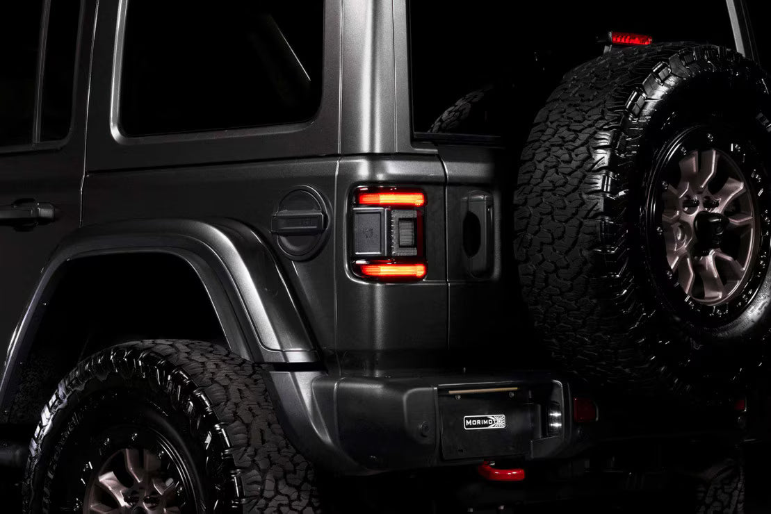 Morimoto Jeep Wrangler JL (2018+) XB LED Low Profile Tail Lights (Smoked or Red)