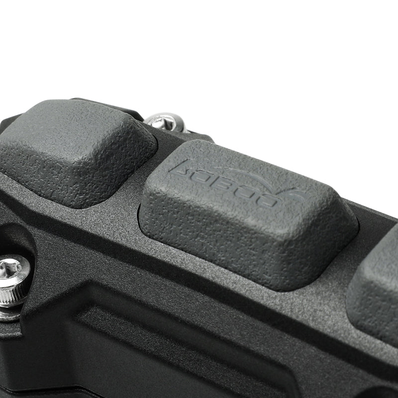 LOBOO Crash Bar Bumper Pads(Pair) – Universal Motorcycle Frame Protectors with Rubber Cushion, Fits 22–25mm Bars