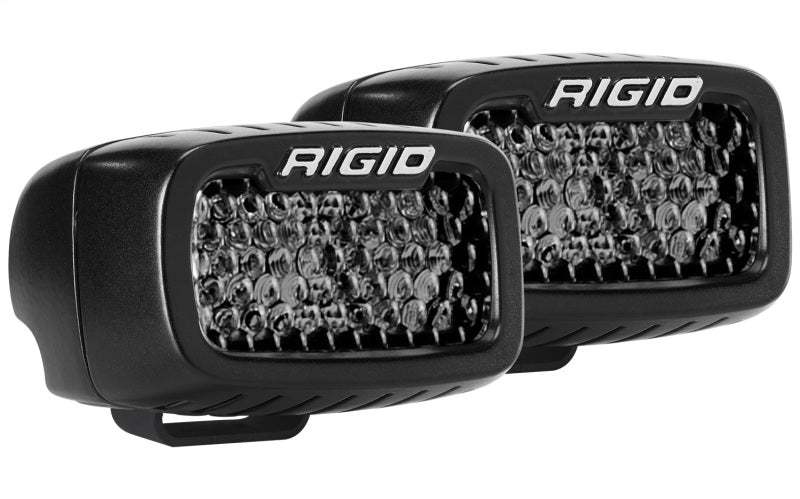 RIGID SR-M Series PRO Midnight Edition Light Pair, Spot Diffused, Surface Mount