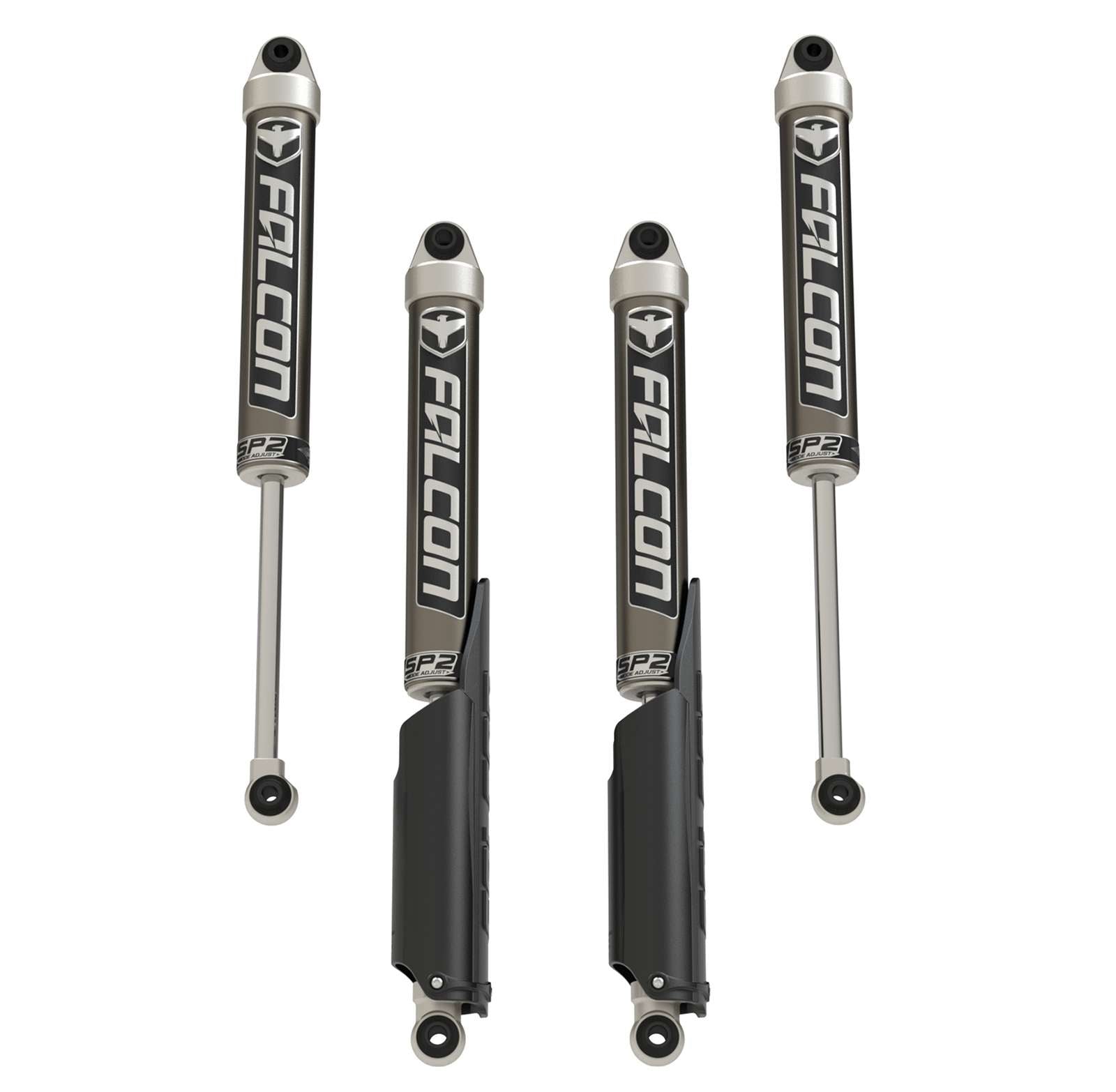 Set of four Falcon SP2 off-road vehicle shock absorbers for trucks and SUVs