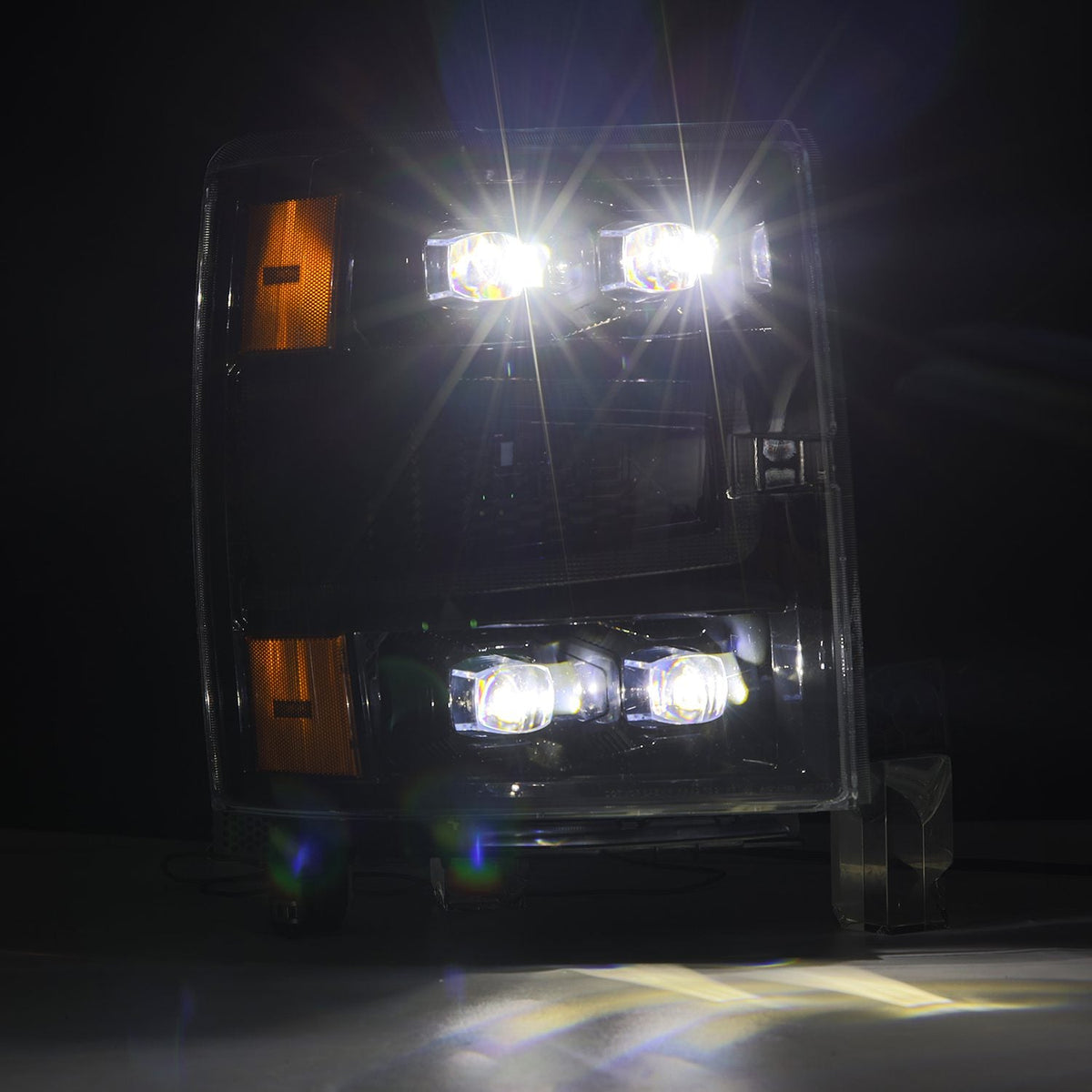 AlphaRex NOVA-Series LED Projector Headlights for Chevrolet Silverado 1500 - Alpha-Black