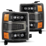 AlphaRex NOVA-Series LED Projector Headlights for Chevrolet Silverado 1500 - Alpha-Black