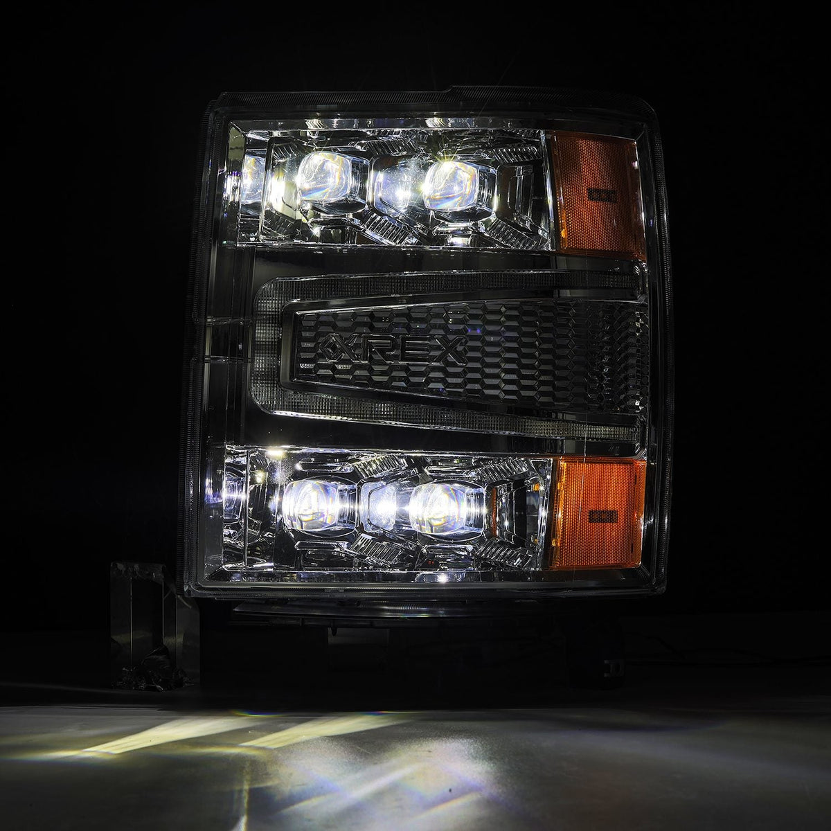 AlphaRex NOVA-Series LED Projector Headlights for Chevrolet Silverado 1500 - Chrome