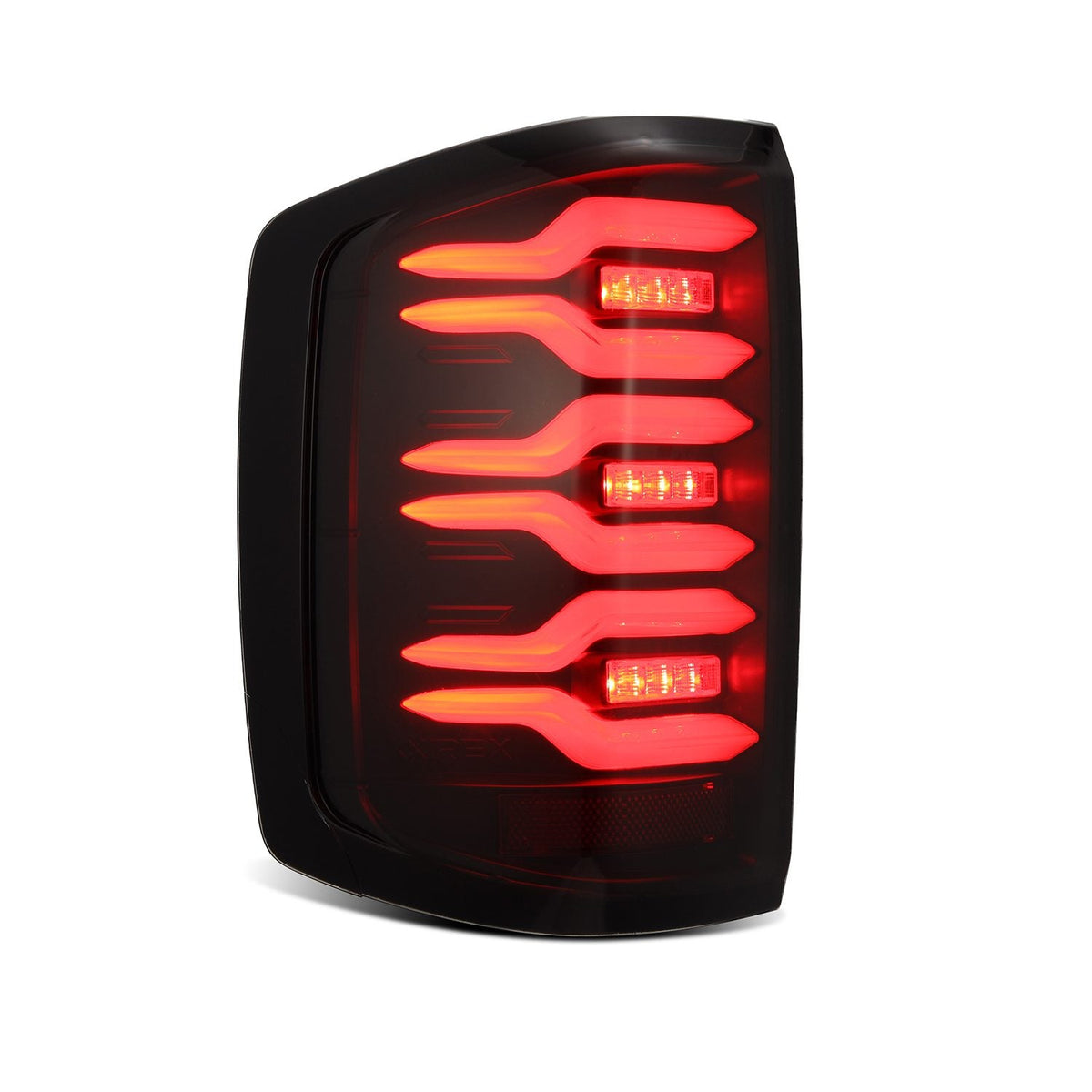 AlphaRex LUXX-Series LED Tail Lights for Chevrolet Silverado 1500 / Chevrolet Silverado HD 2500/3500 - Black Smoke