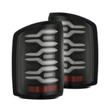 AlphaRex LUXX-Series LED Tail Lights for GMC Sierra HD 2500/3500 / GMC Sierra 1500 - Black Smoke