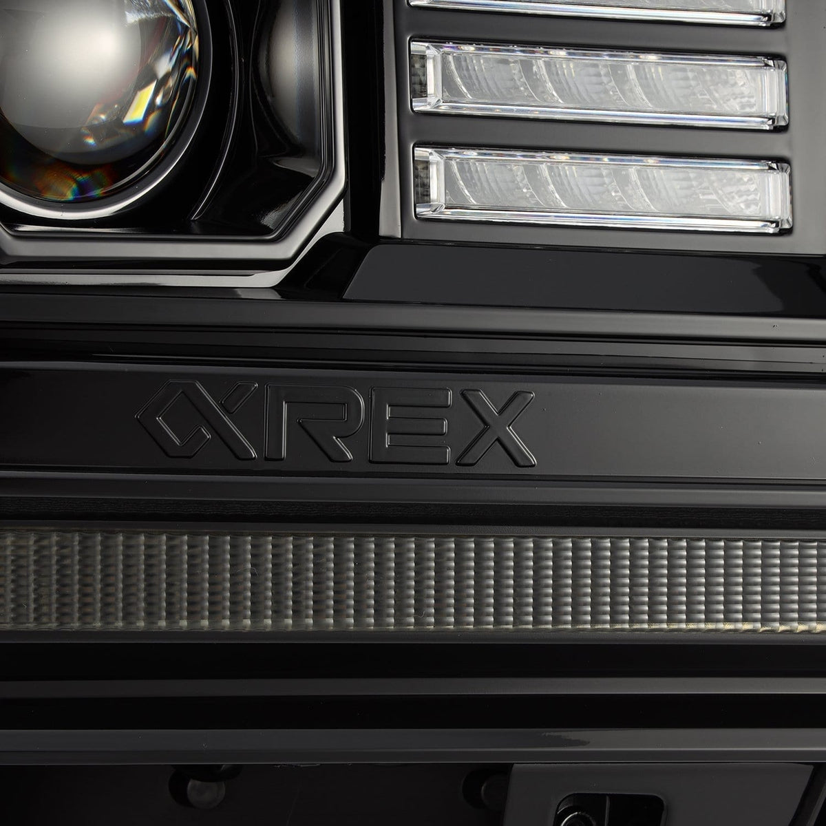 AlphaRex PRO-Series Halogen Projector Headlights for GMC Sierra 1500 / GMC Sierra HD 2500/3500 - Alpha-Black