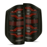 AlphaRex LUXX-Series LED Tail Lights for Toyota Tundra - Black Red
