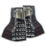 AlphaRex PRO-Series LED Tail Lights for Lexus GX 460 - Black Clear