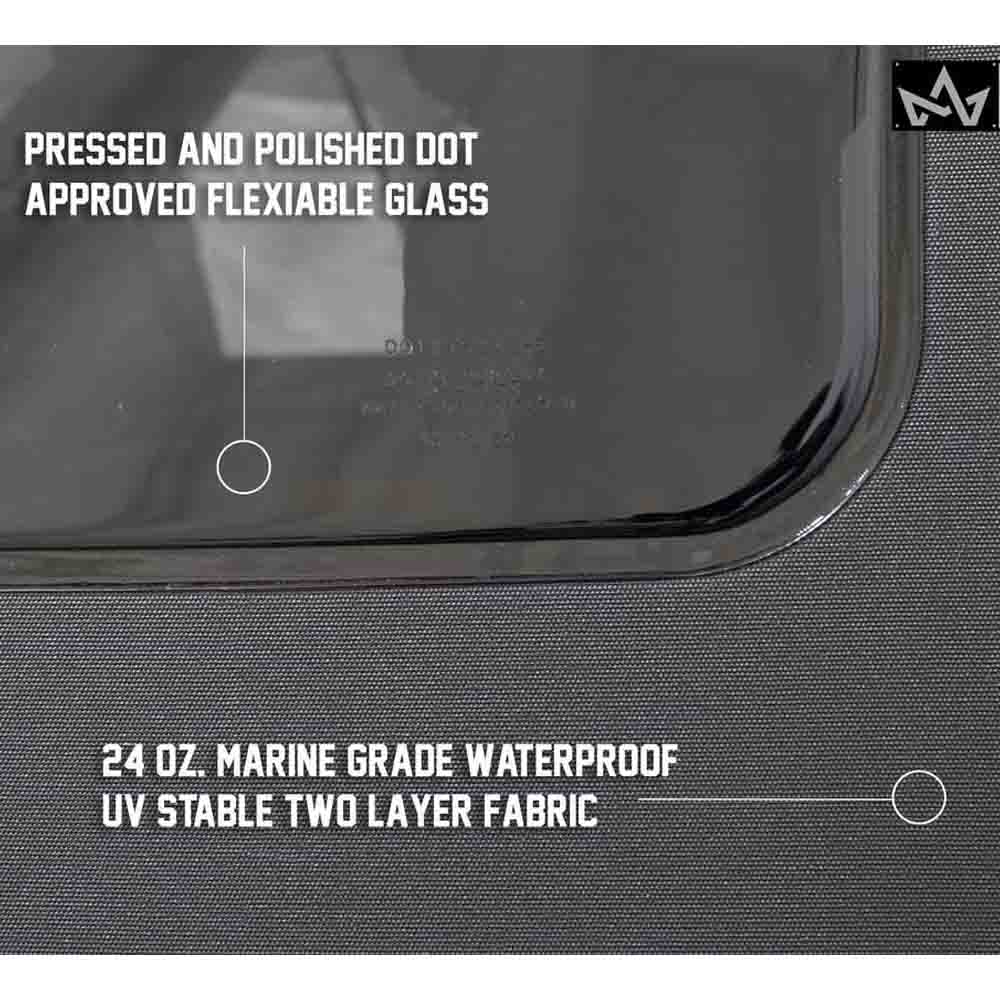 King 4WD replacement soft top in Black Diamond for Jeep Wrangler Unlimited JK 4 door - view 4