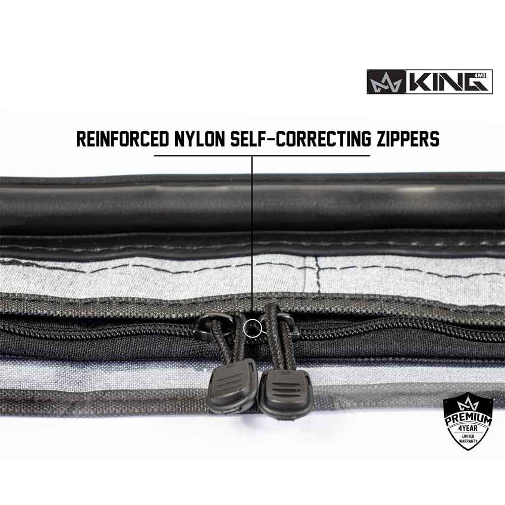 King 4WD replacement upper door skins in Black Diamond for Jeep Wrangler TJ - view 4
