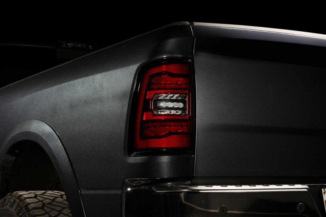 Morimoto Ram 1500 Classic (19-24) XB LED Tail Lights (Smoked or Red)