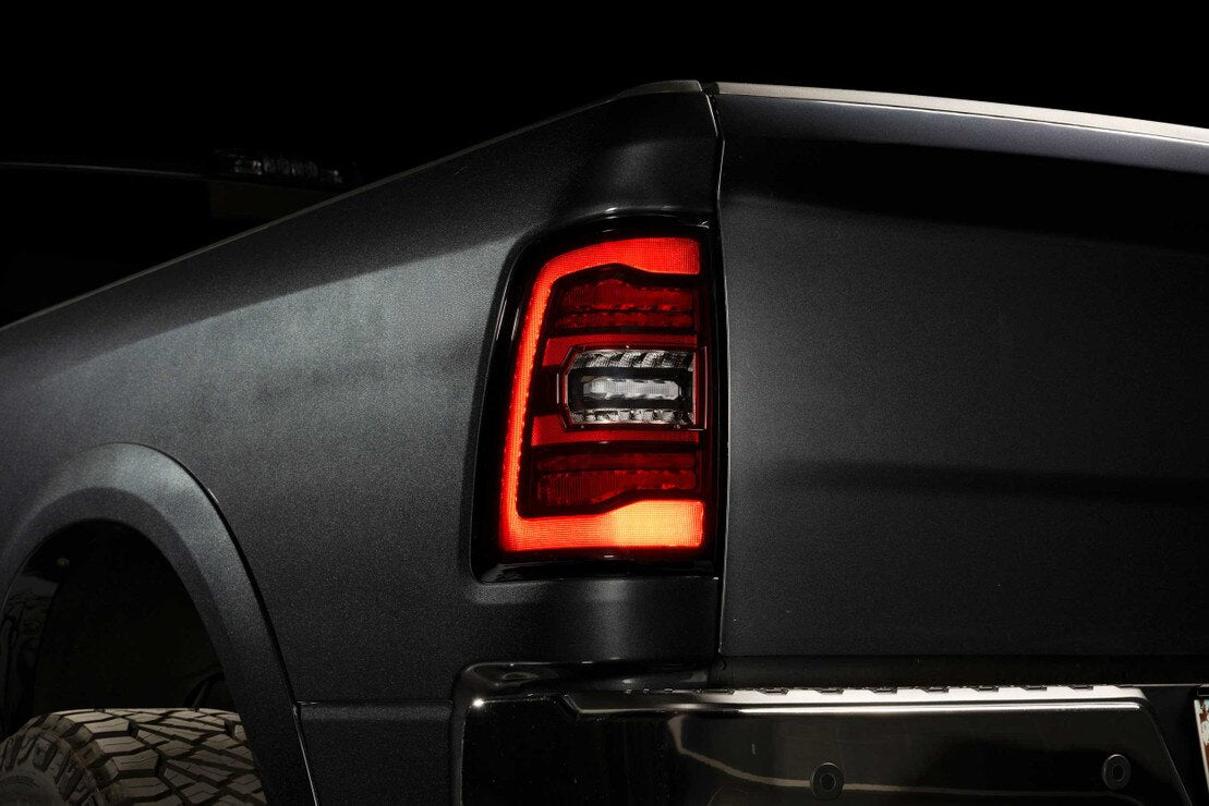 Morimoto Ram 1500 Classic (19-24) XB LED Tail Lights (Smoked or Red)