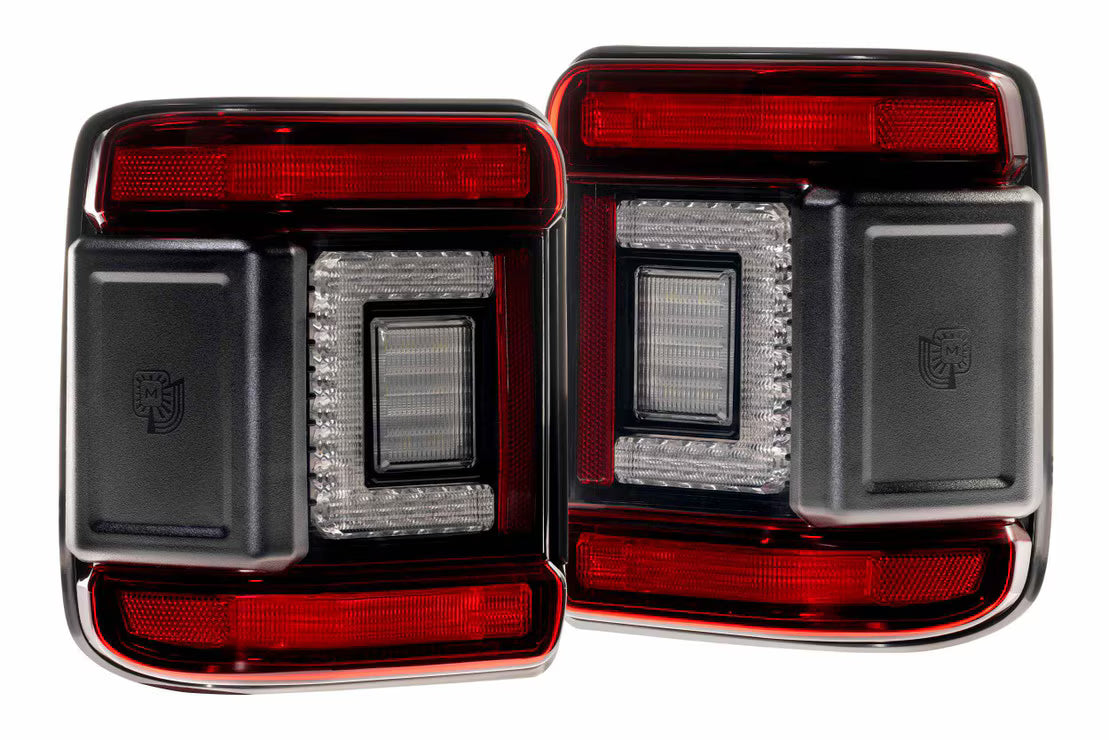 Morimoto Jeep Wrangler JL (2018+) XB LED Low Profile Tail Lights (Smoked or Red)