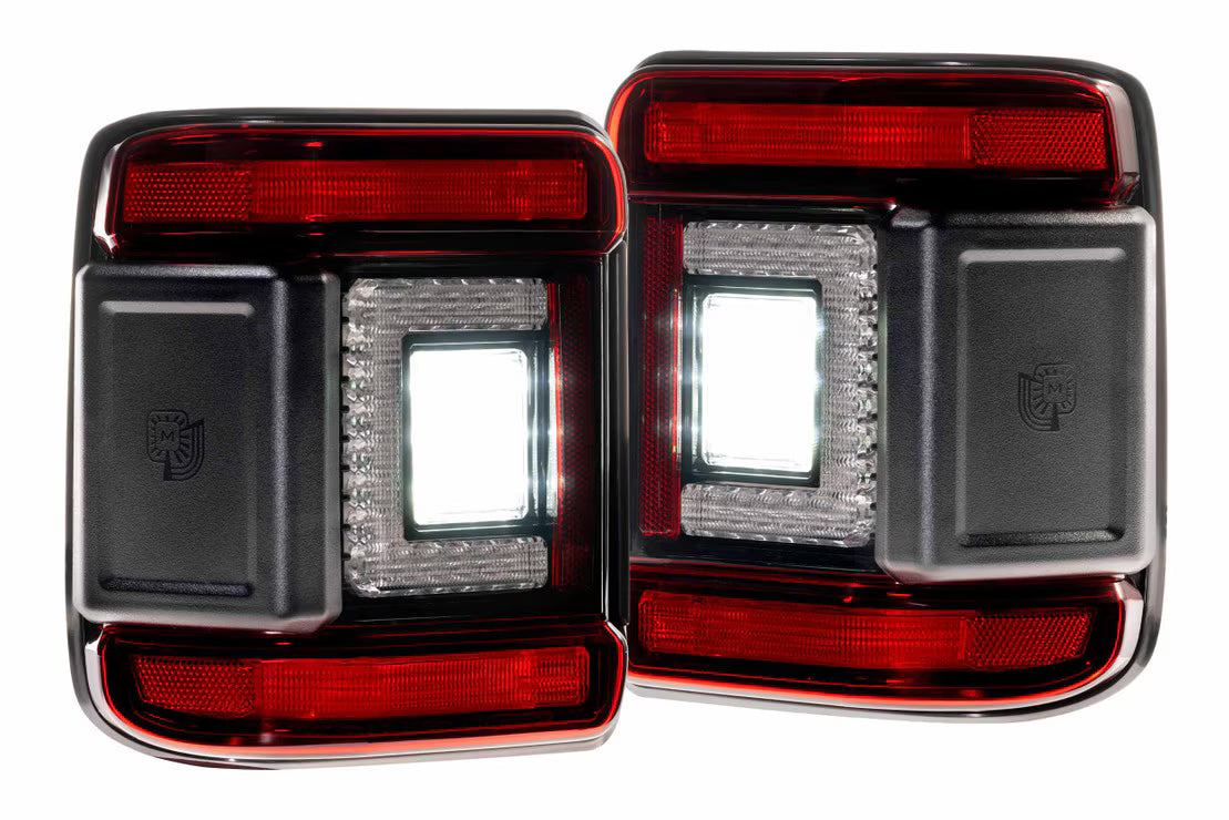 Morimoto Jeep Wrangler JL (2018+) XB LED Low Profile Tail Lights (Smoked or Red)