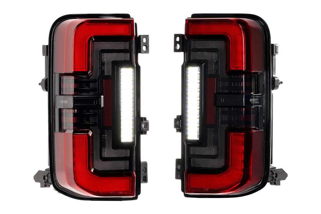 Morimoto Ford Bronco (2021+) XB LED Low Profile Tail Lights (Smoked or Red)