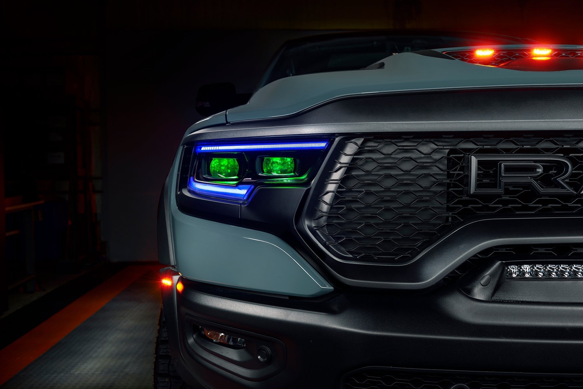 ORACLE Lighting 2019-2024 Ram 1500 RGBW+A Headlight DRL Upgrade Kit - LED Projector Headlights