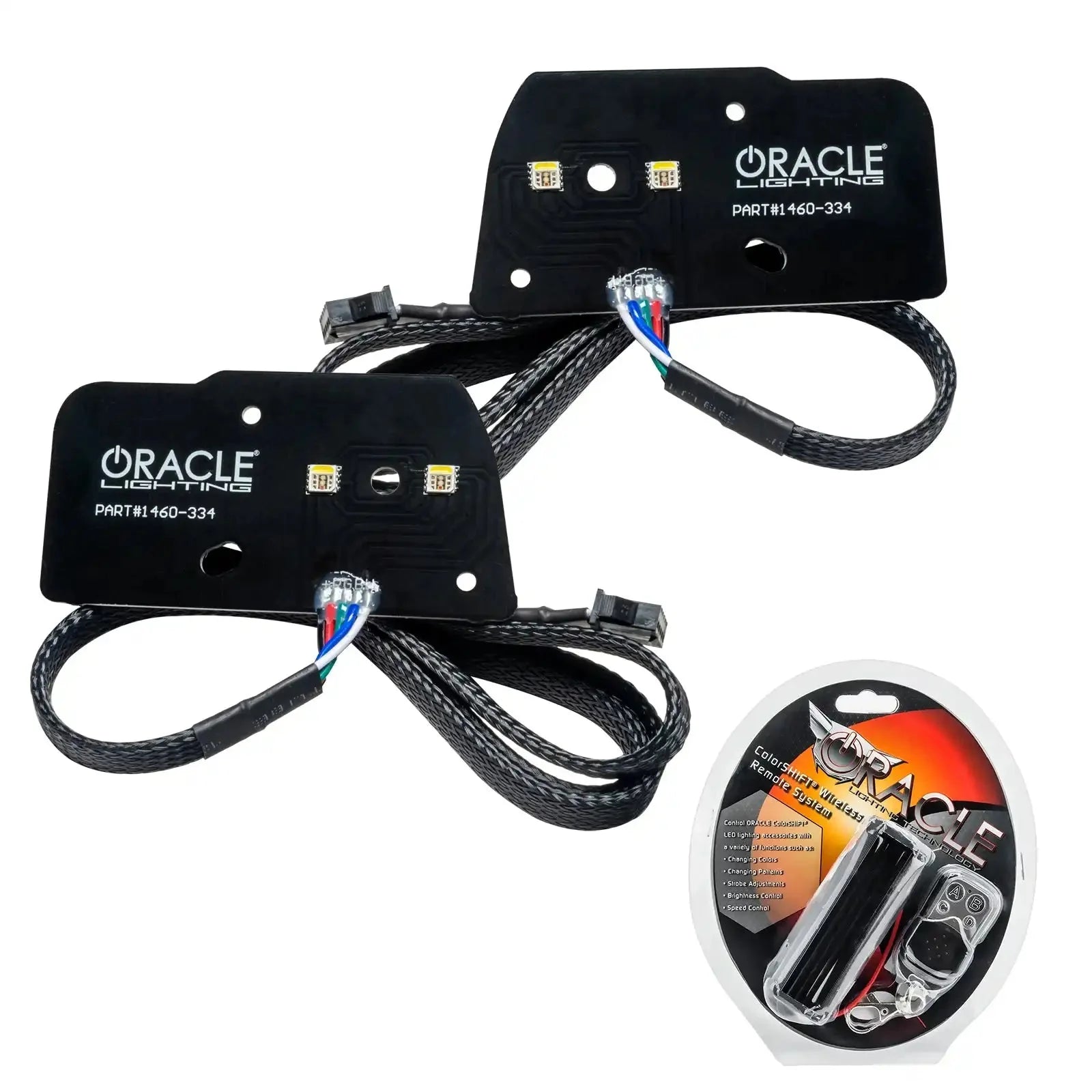 LED rock light kit with wiring harness and remote for off-road vehicles and trucks