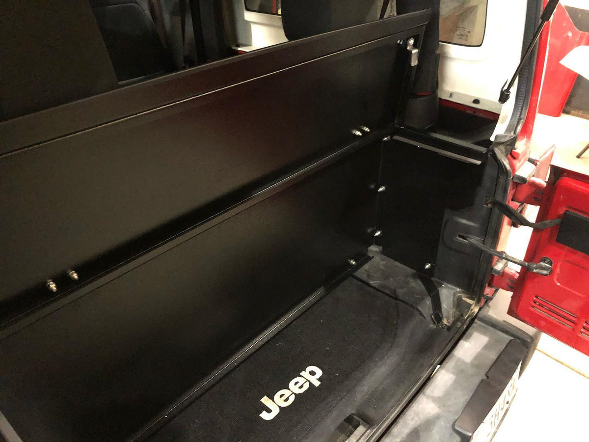 Diabolical Inc Locker for Jeep Wrangler JK 2-door, tailgate view