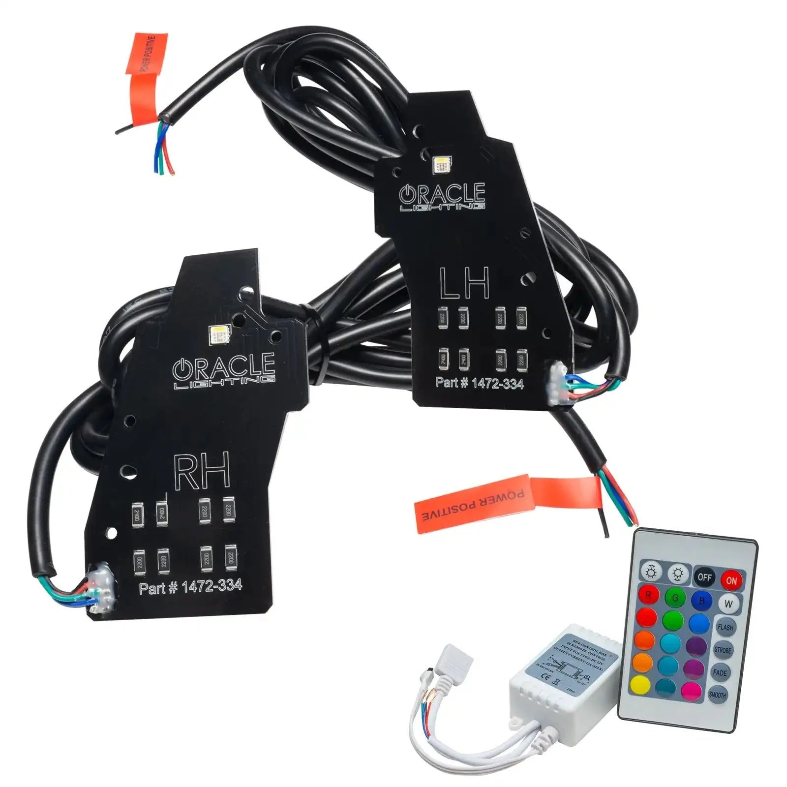 Oracle LED light kit with control module and remote for vehicle customization