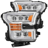 AlphaRex NOVA-Series LED Projector Headlights for Ford F-150 / Ford F-150 Raptor - Chrome