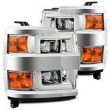 AlphaRex PRO-Series Halogen Projector Headlights for Chevrolet Silverado HD 2500/3500 - Chrome