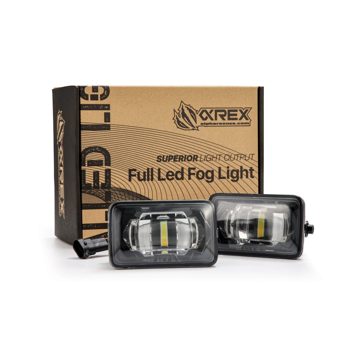 AlphaRex DoubleTap Dual-Color LED Projector Fog Lights for Ford F-150 / Ford Super Duty