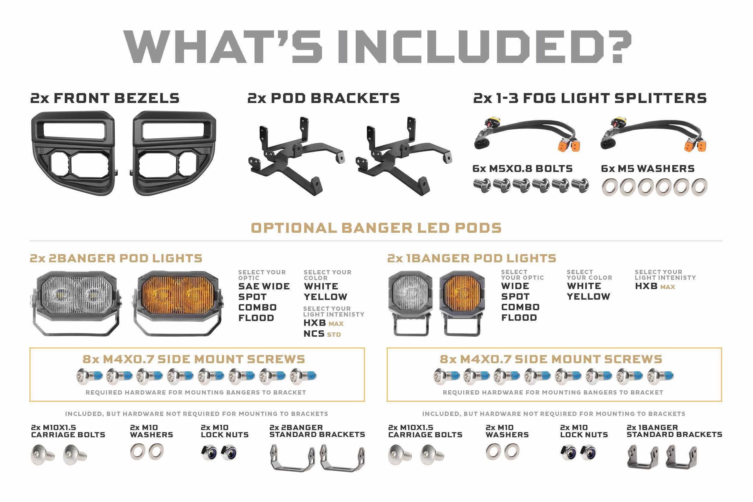 Morimoto Ford Super Duty (20-22) OE LED Banger LED Fog Lights