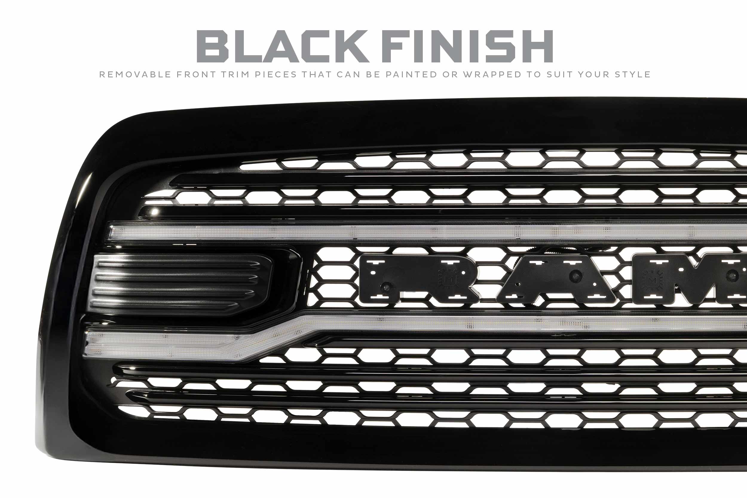 Morimoto Dodge Ram HD XBG LED DRL Grille (Black) (13-18)