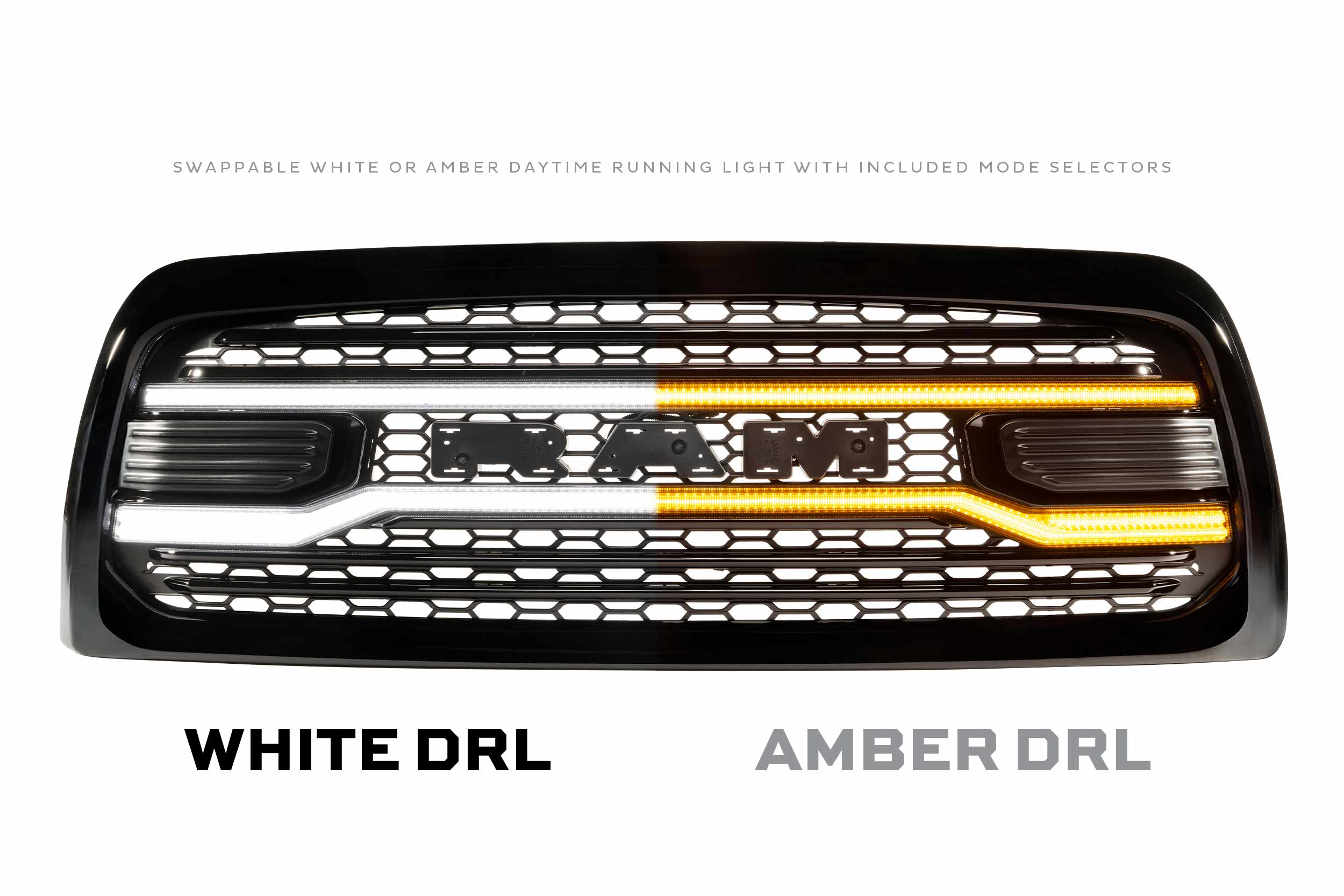 Morimoto Dodge Ram HD XBG LED DRL Grille (Black) (13-18)