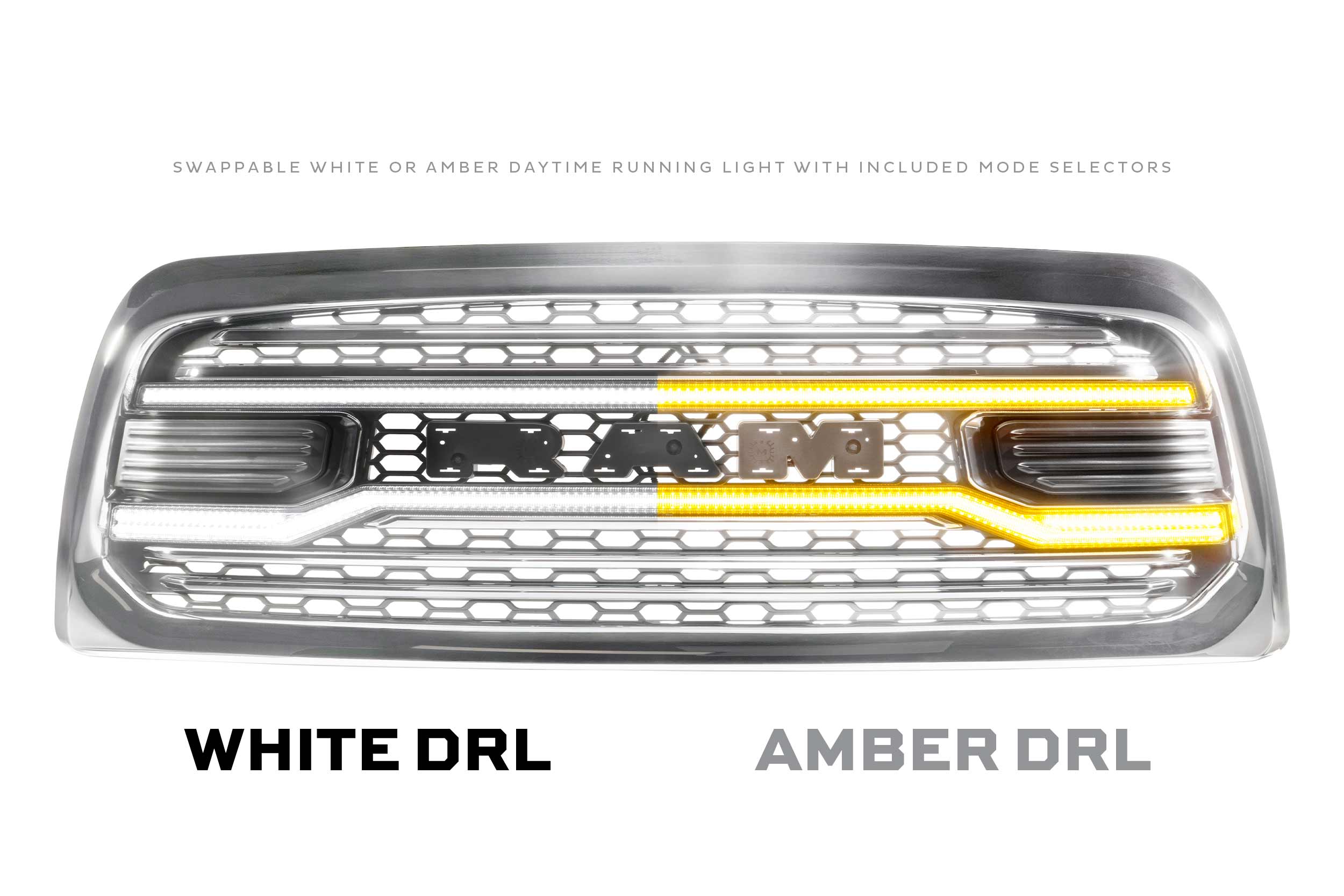 Morimoto Dodge Ram HD XBG LED DRL Grille (Chrome) (13-18)
