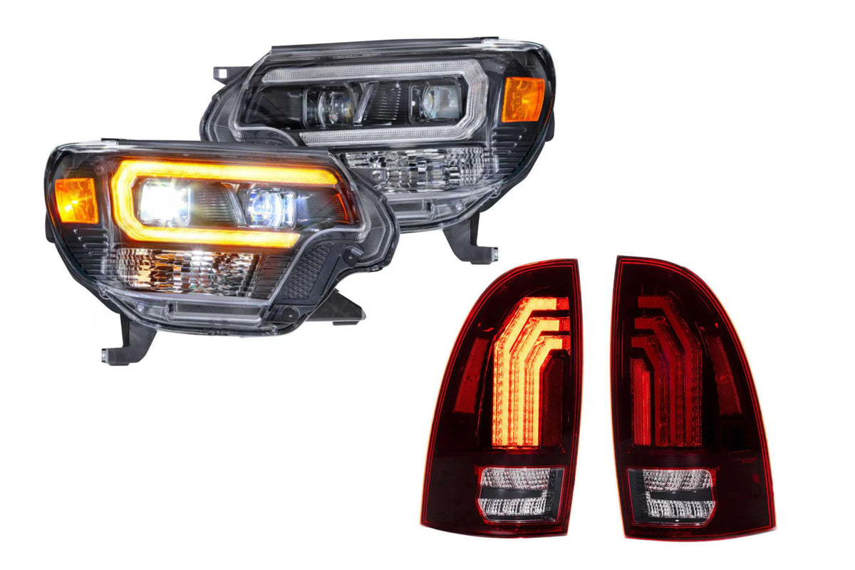 12-15 Tacoma Amber DRL Heads and Red Tails