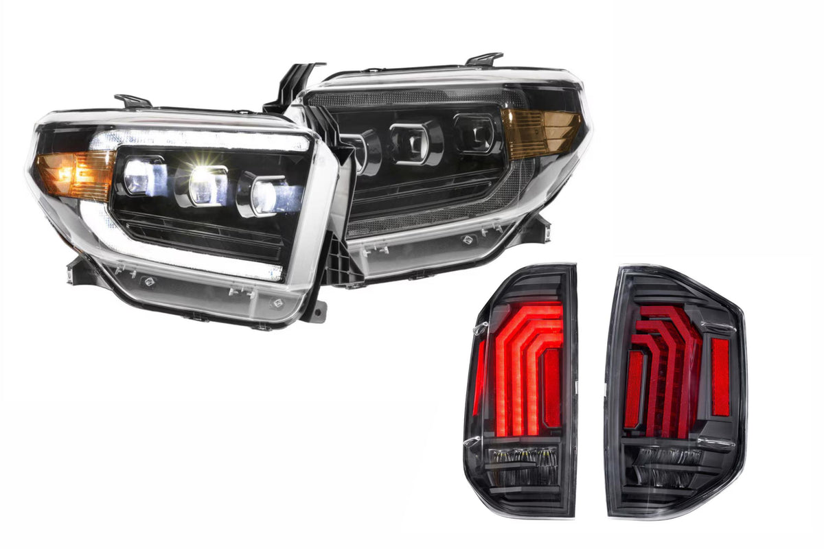 14-21 Tundra White DRL Heads and Clear Tails