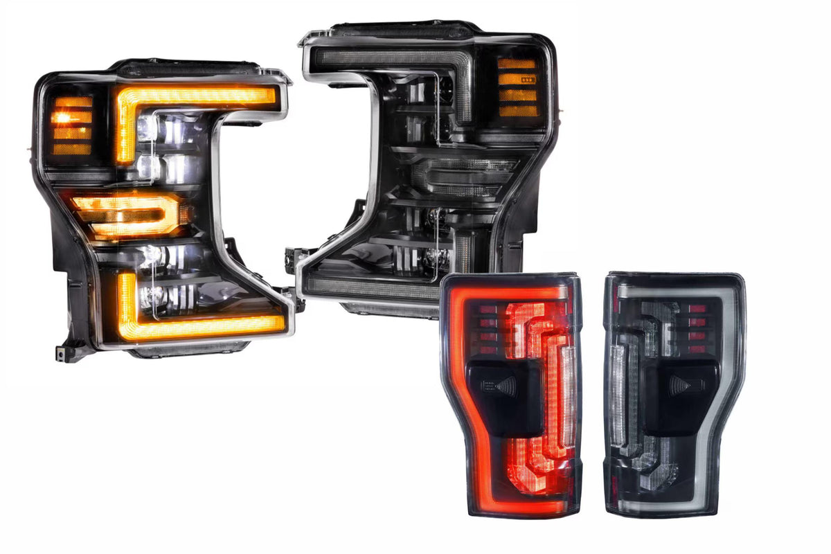 20-22 Ford Super Duty Amber DRL Heads and Smoked Tails