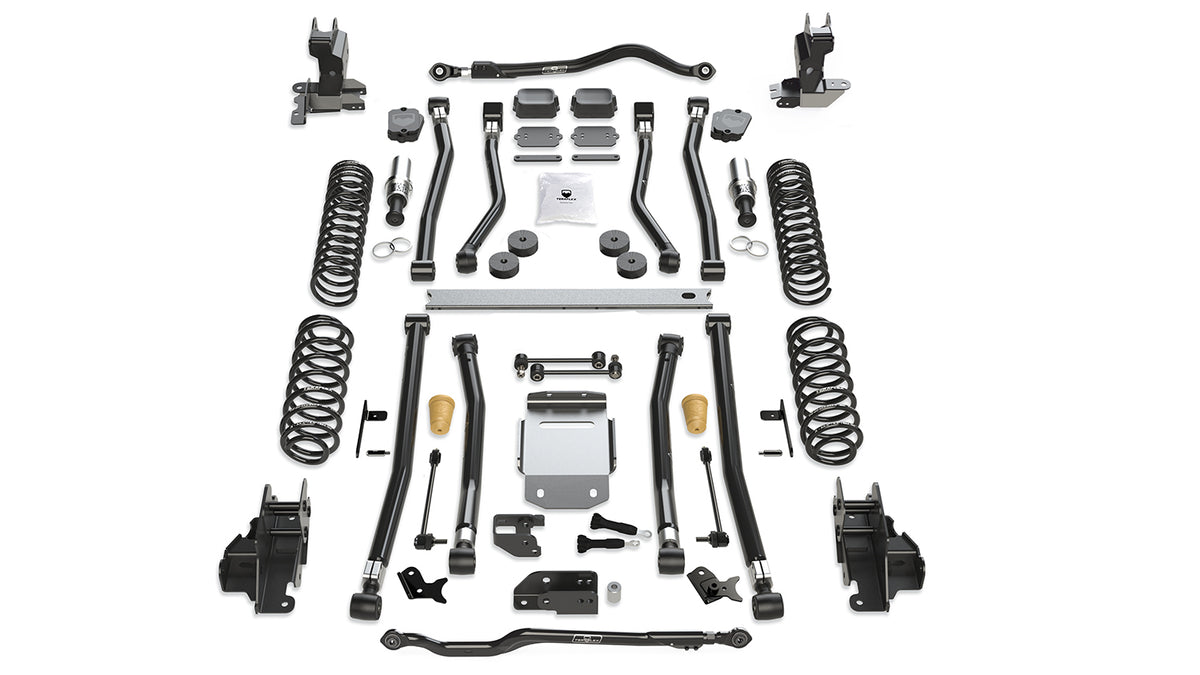 TeraFlex JL 2dr: 3.5" Alpine RT3 Long Arm Suspension System - No Shocks